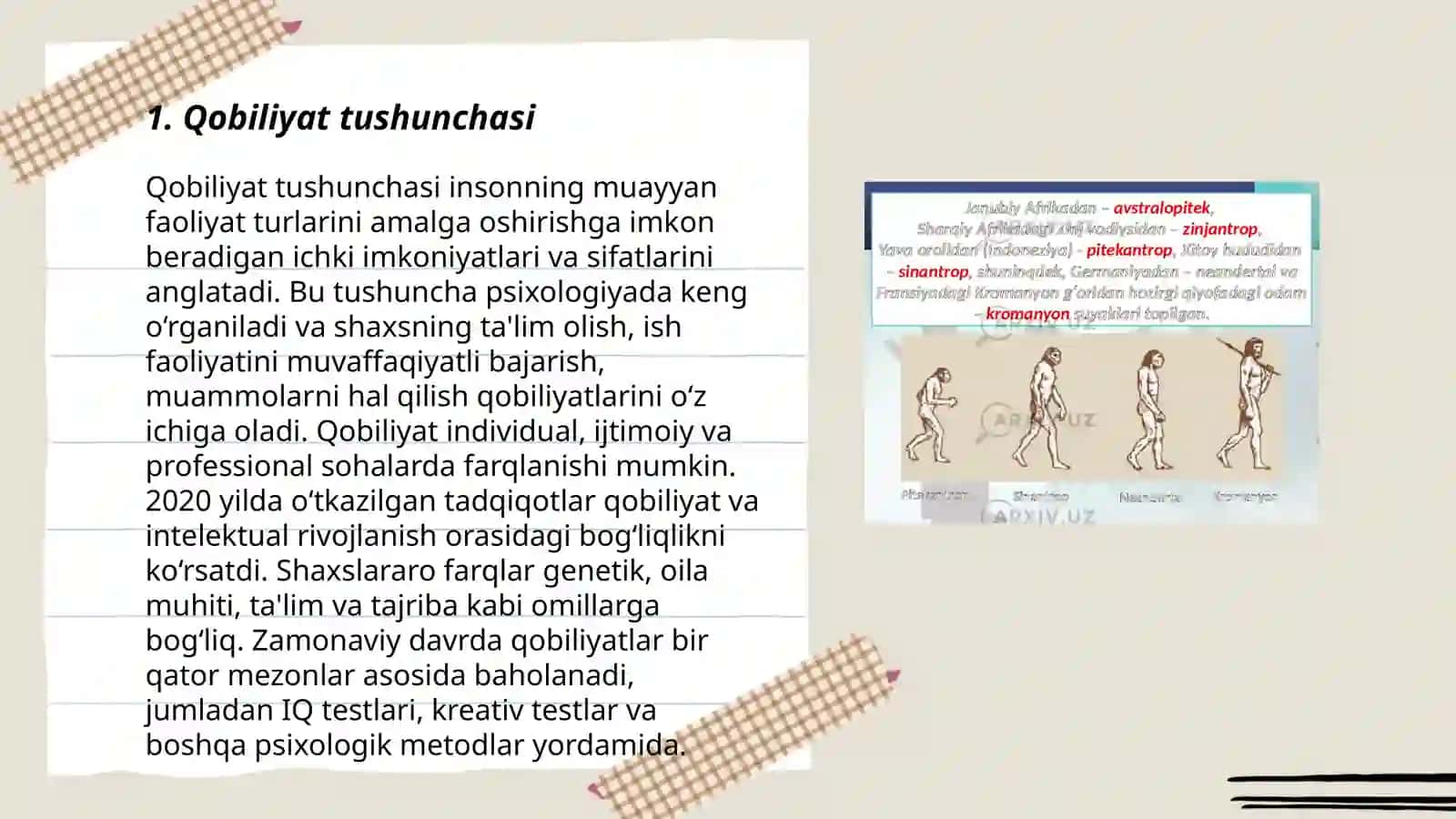 Qobiliyat va uning rivojlanishi 3