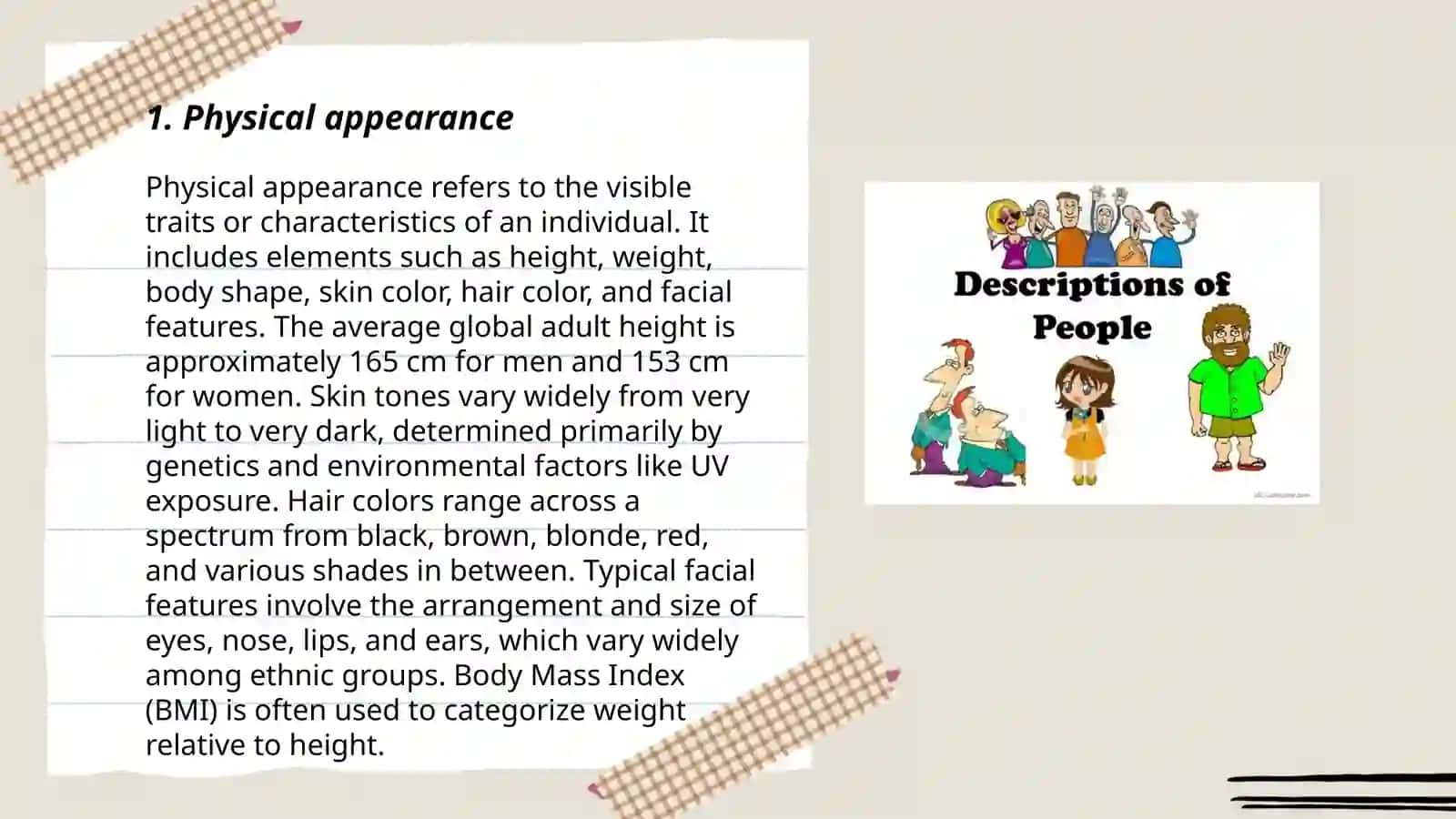 Physical Appearance and Facial Features 3
