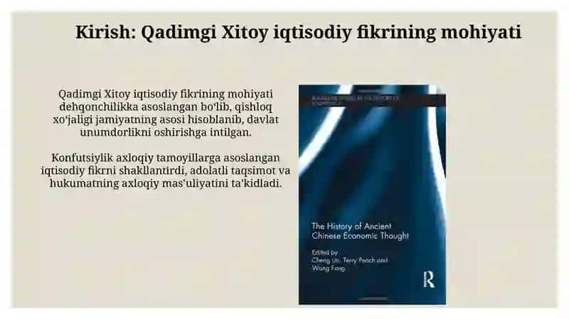 Qadimgi Xitoy iqtisodiy g'oyalari 3