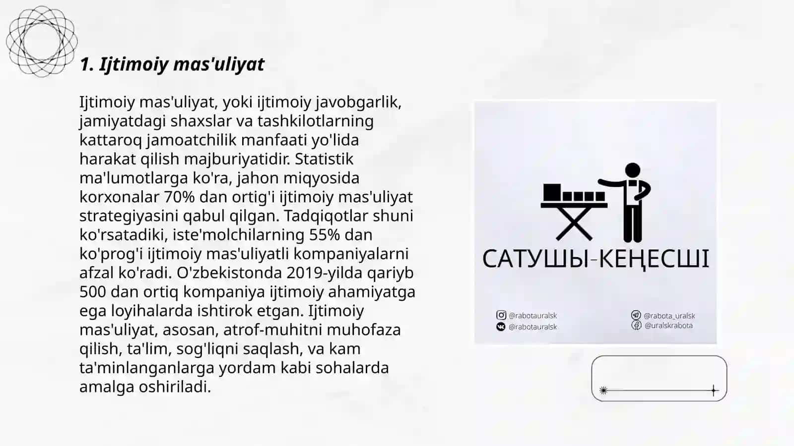 Ijtimoiy mas'uliyat 3
