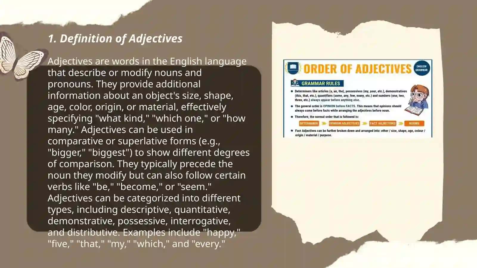The order of Adjectives 3
