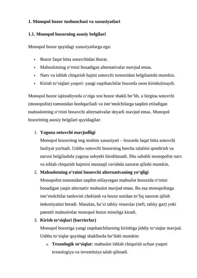 Monopol bozorida ishlab chiqarish 3