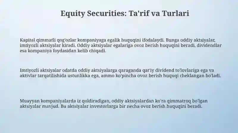 Kapital qimmatli qog'ozlari 3