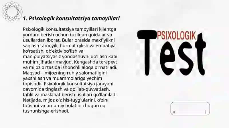 Psixologik maslahatni tashkil etish 3
