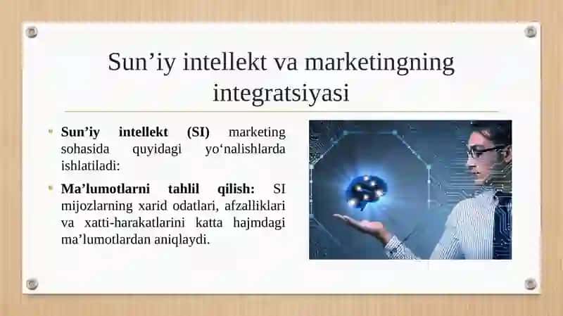 Sun'iy intelekt asosidagi marketing strategiyalari va brending 3