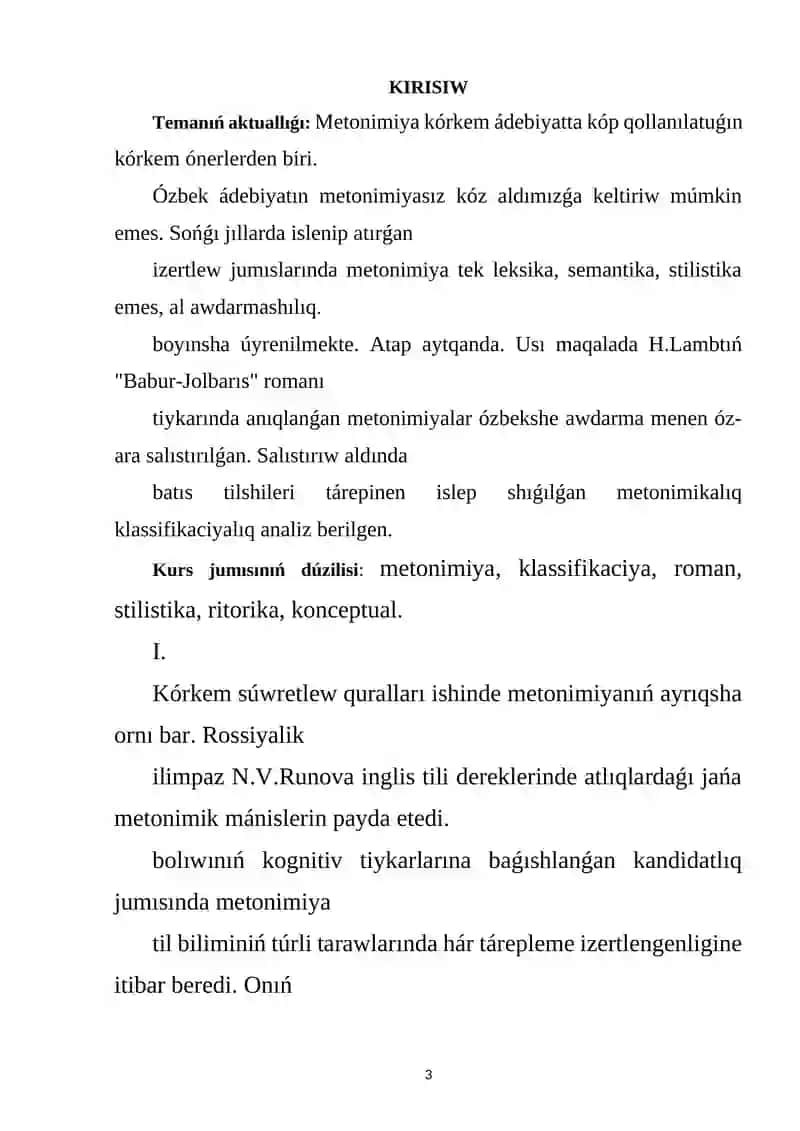 BASLAWISH TÁLIM QÁNIYGELIGI 3