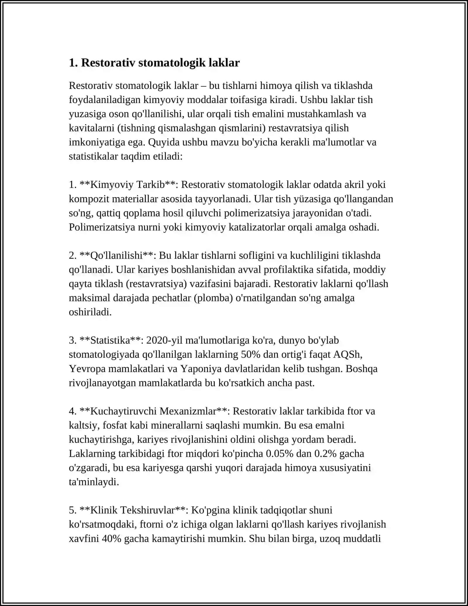 STOMOTOLOGIYADA ISHLATUVCHI LAKLAR 3