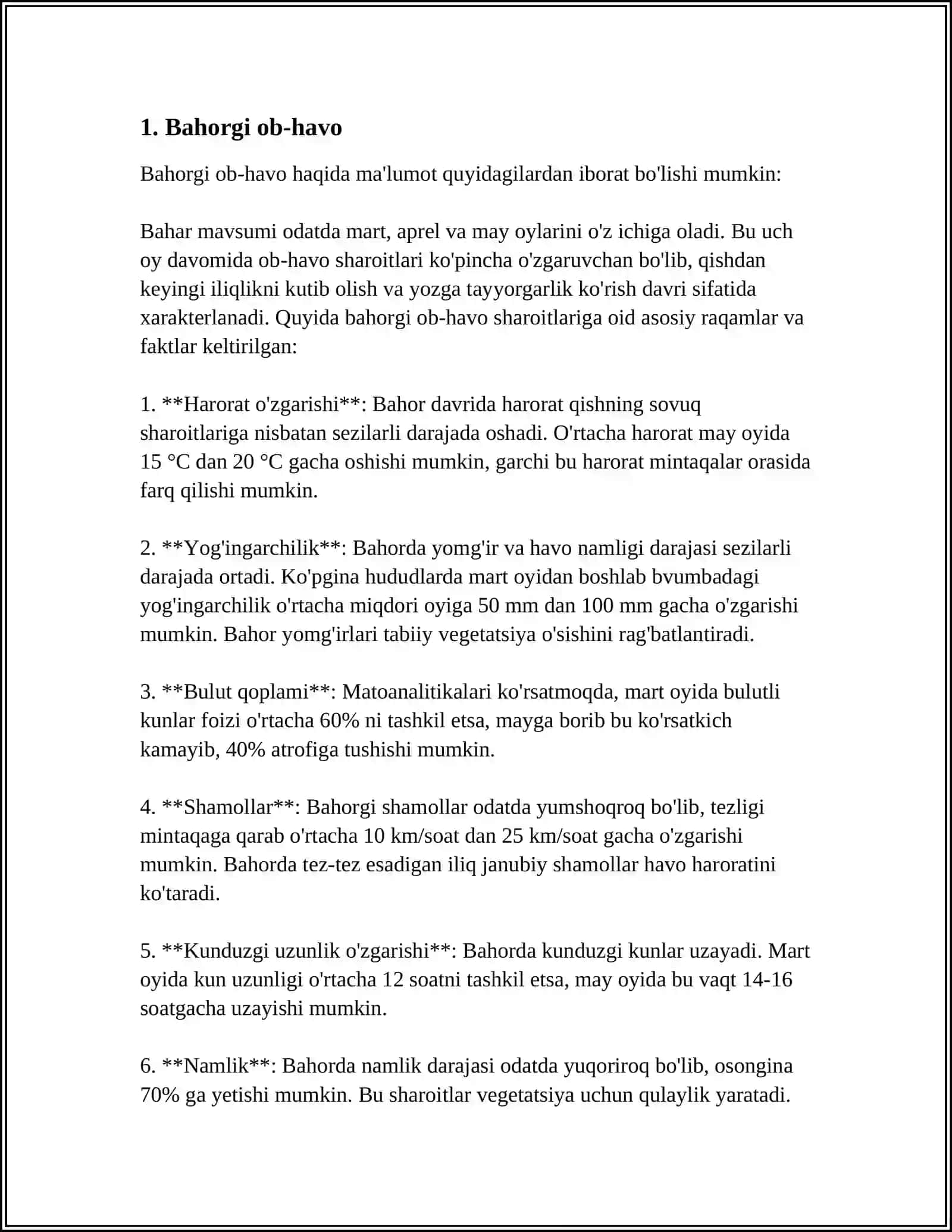 Bahorgi ob-havo 3