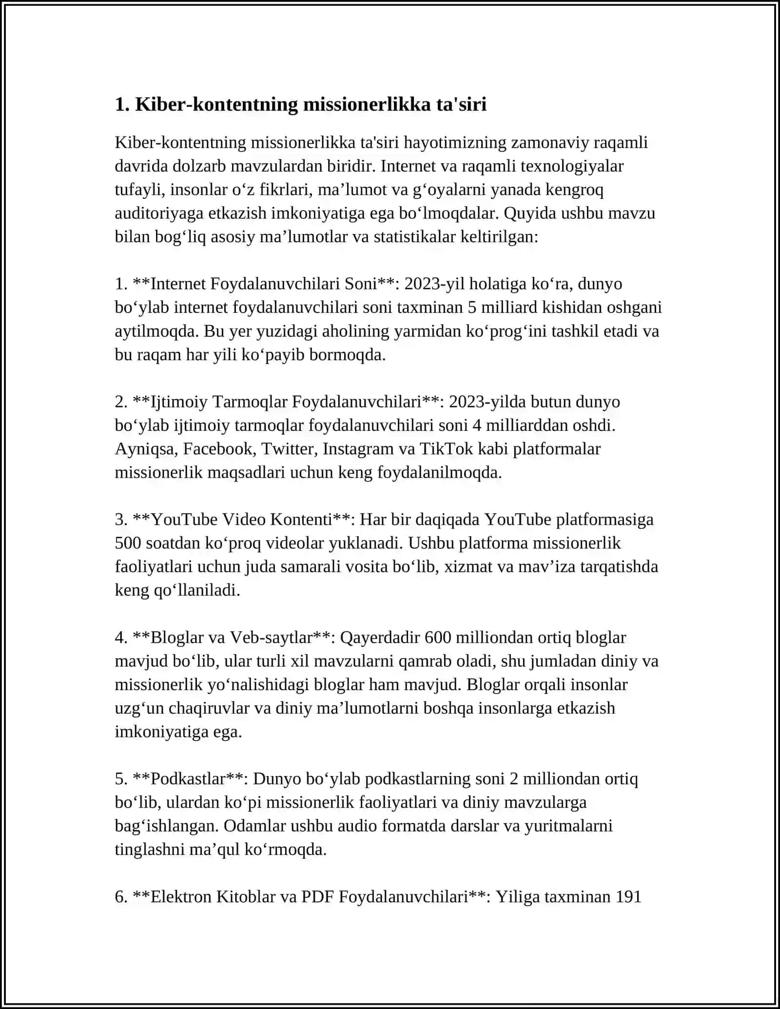 KIBERMAKONDA DIN. MISSIONERLIK VA PROZELITIZMNING IJTIMOIY-SIYOSIY XAVFI 3