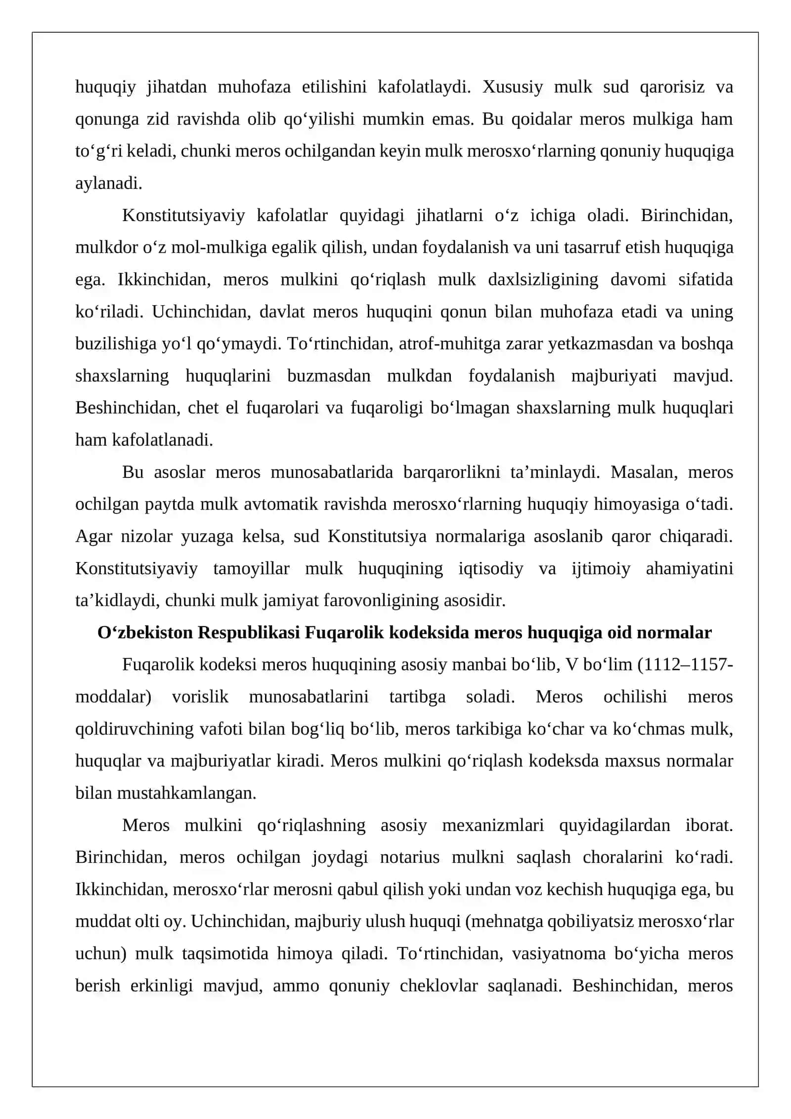 Meros mulkini qo‘riqlanishiga doir chora-tadbirlar ko‘rish 3