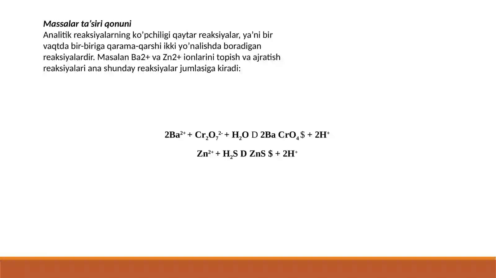 Massalar ta’siri qоnuni 3