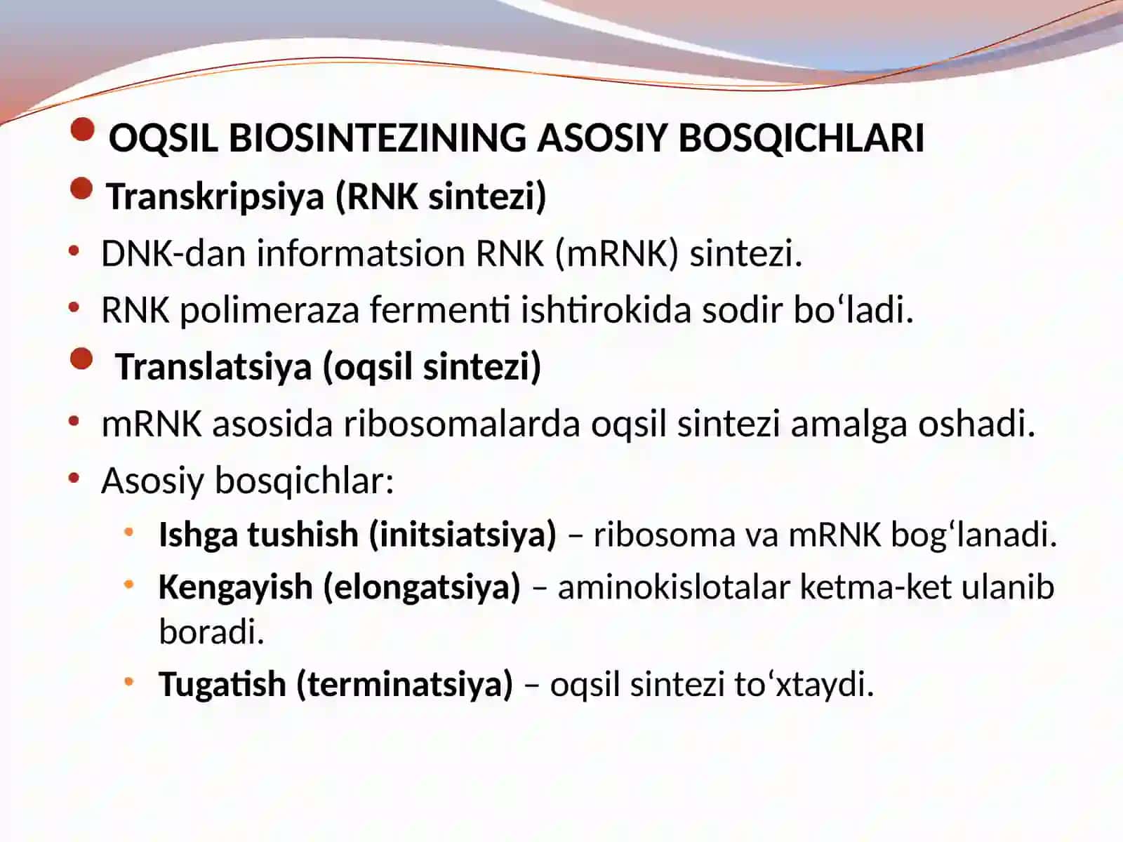 Oqsil biosintezi 3