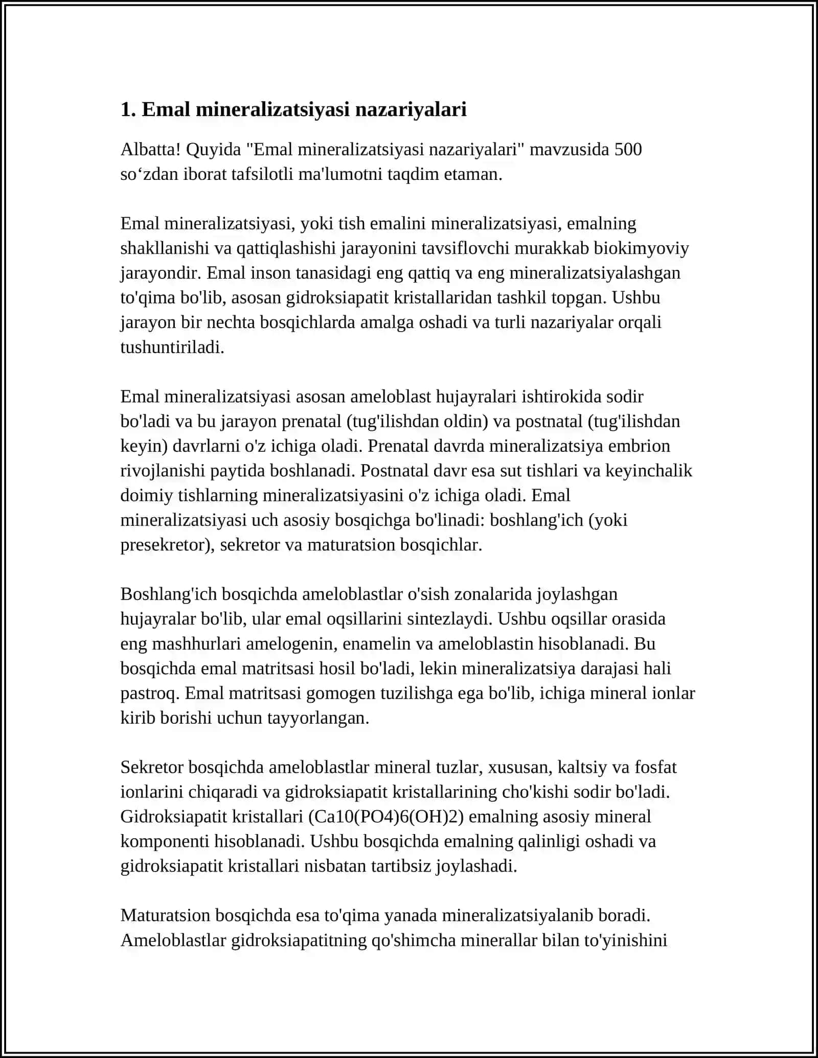 EMAL MINERALIZATSIYASI 3