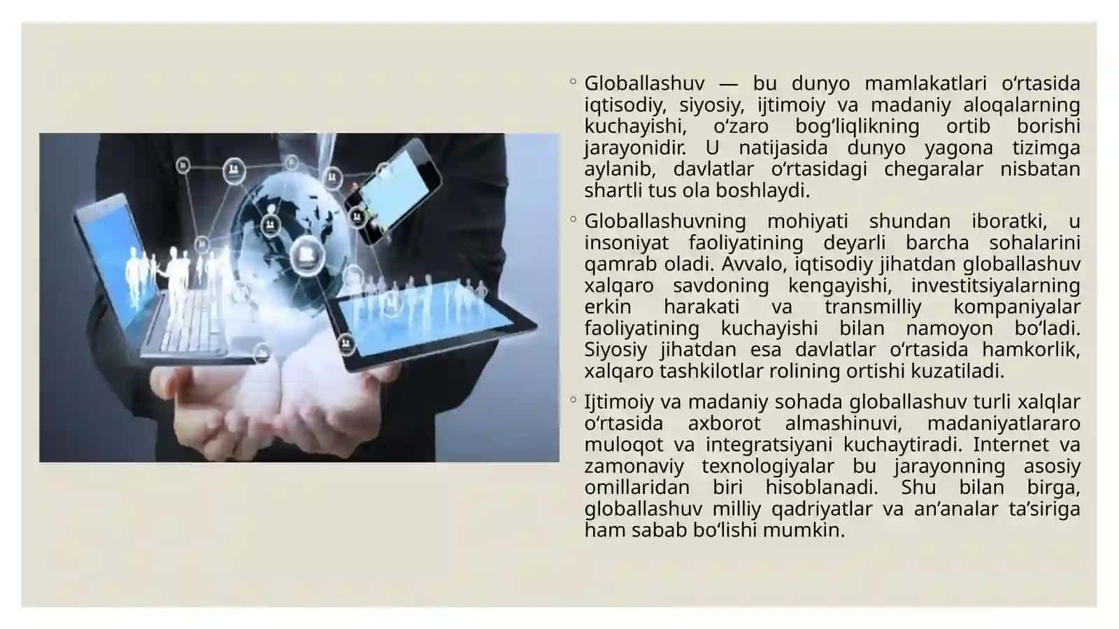 Barqaror taraqqiyot va globallashuv 3