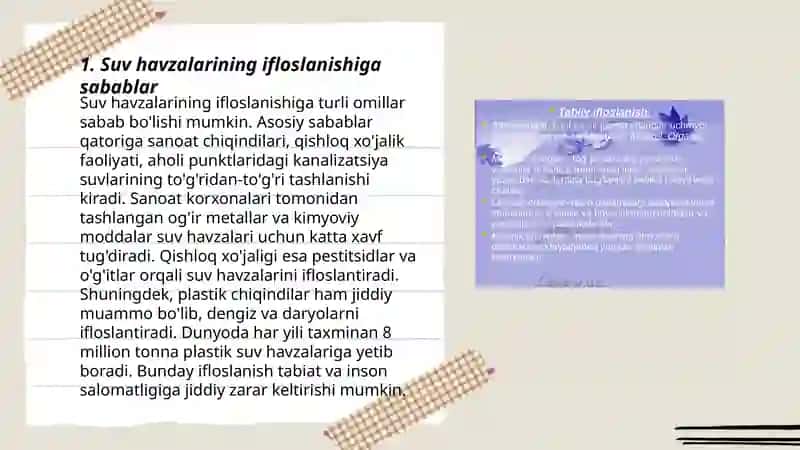Suv havzalarining ifloslanishi 3