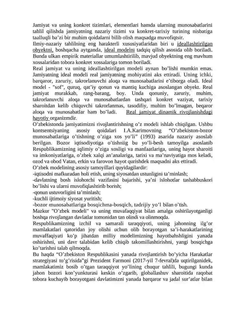 Jamiyat falsafasi 3