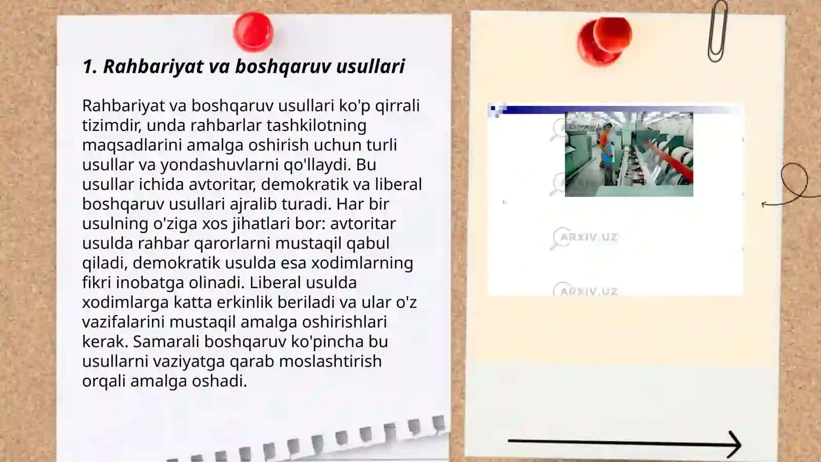 Rahbariyat va boshqaruv usullari 3