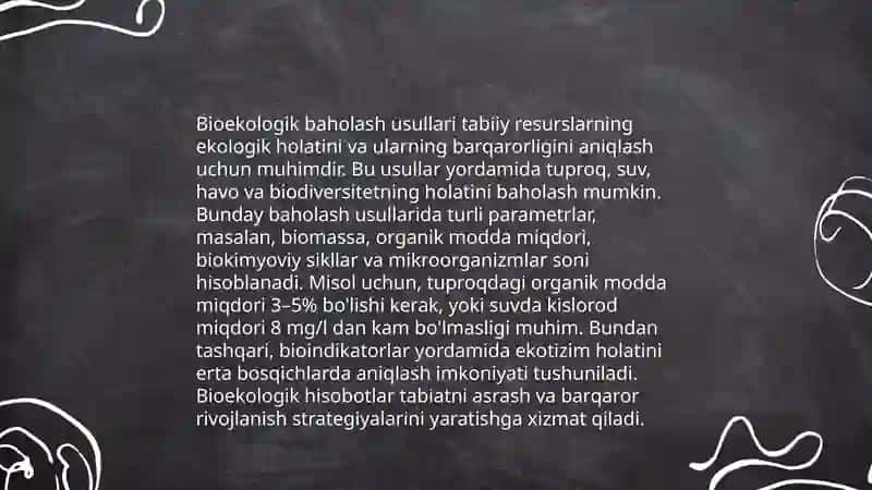 Bioekologik baholash va nazoratlash 3