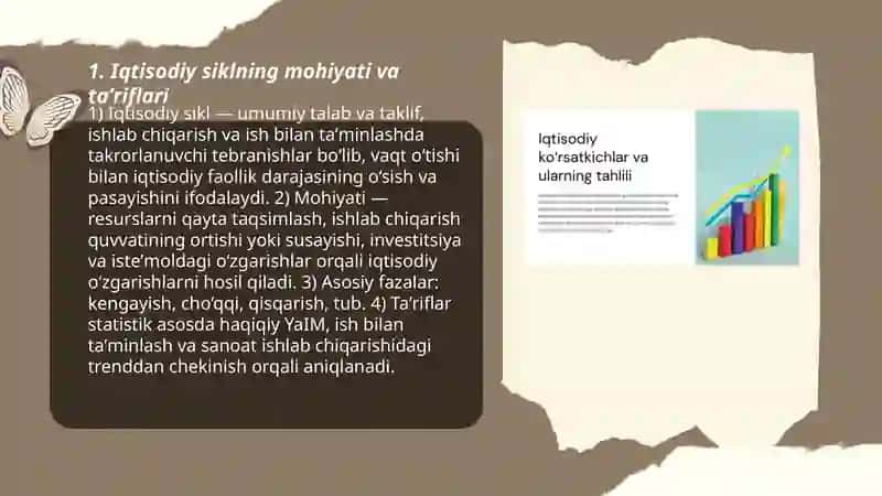 Iqtisodiy sikllar va ularning statistik olchovlari 3