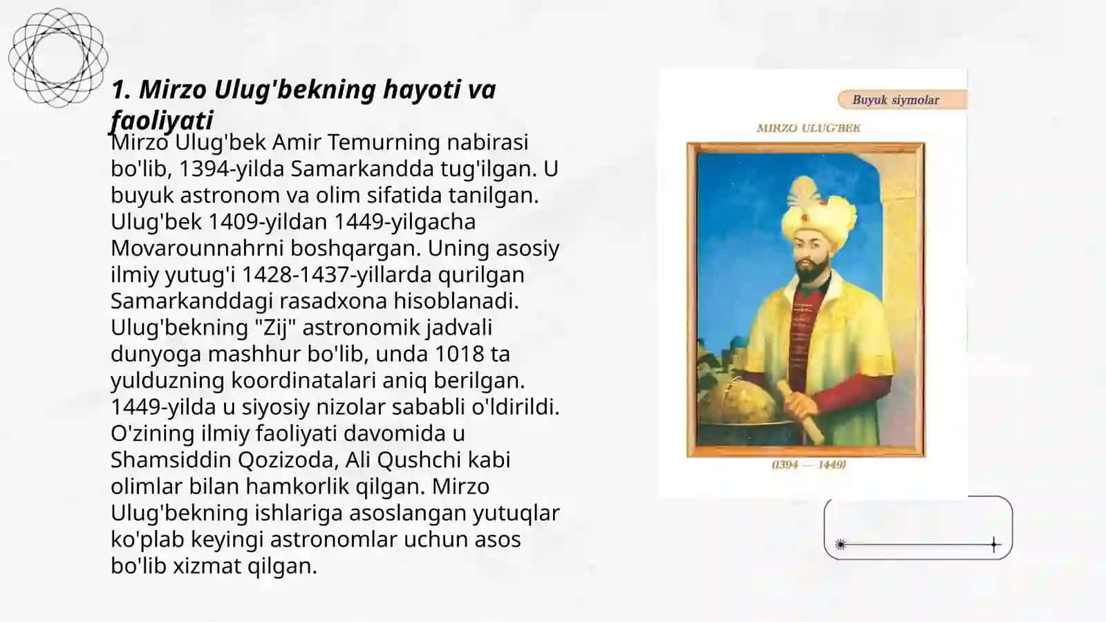 Mirzo Ulug'bek- yurt himoyachisi 3