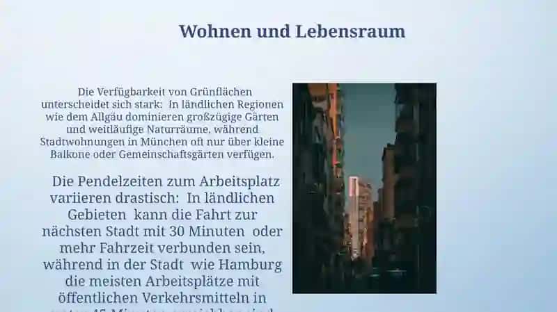 Leben auf Dem Land und in der Stadt 3
