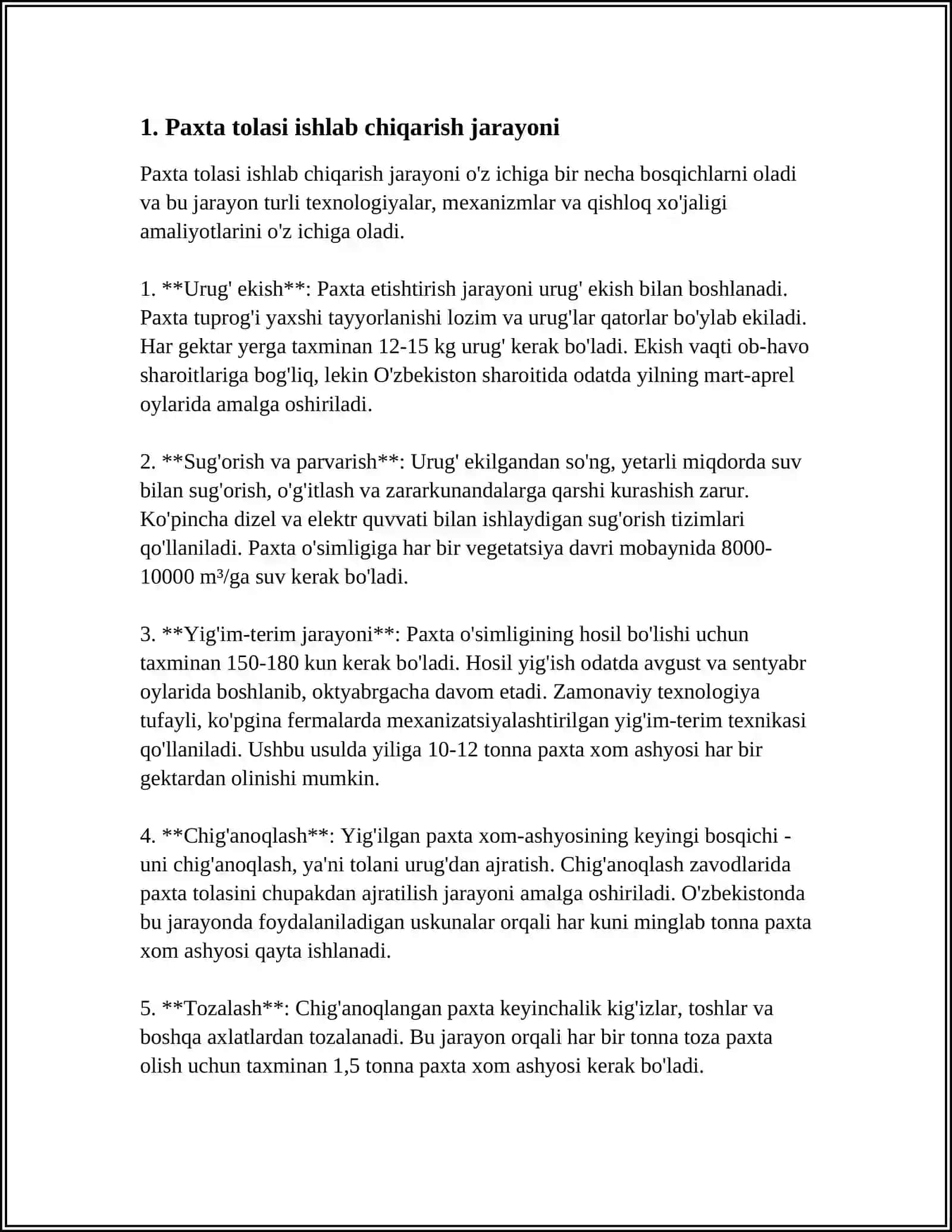 Paxta Tolasini Iflosligi 3