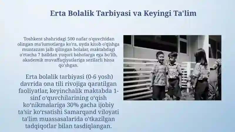 Erta Bolalik Tarbiyasi va Keyingi Ta'lim 3