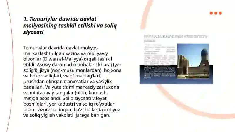 Temuriylar davridagi iqtisodiy g‘oyalar 3