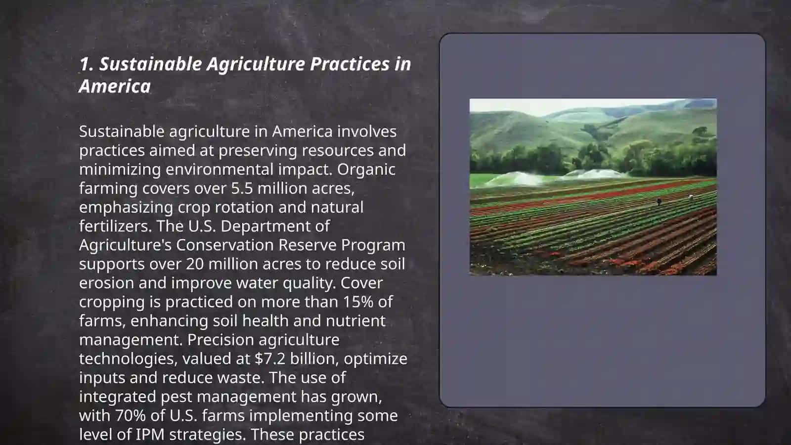 Sustainable Agriculture Practices in America 3