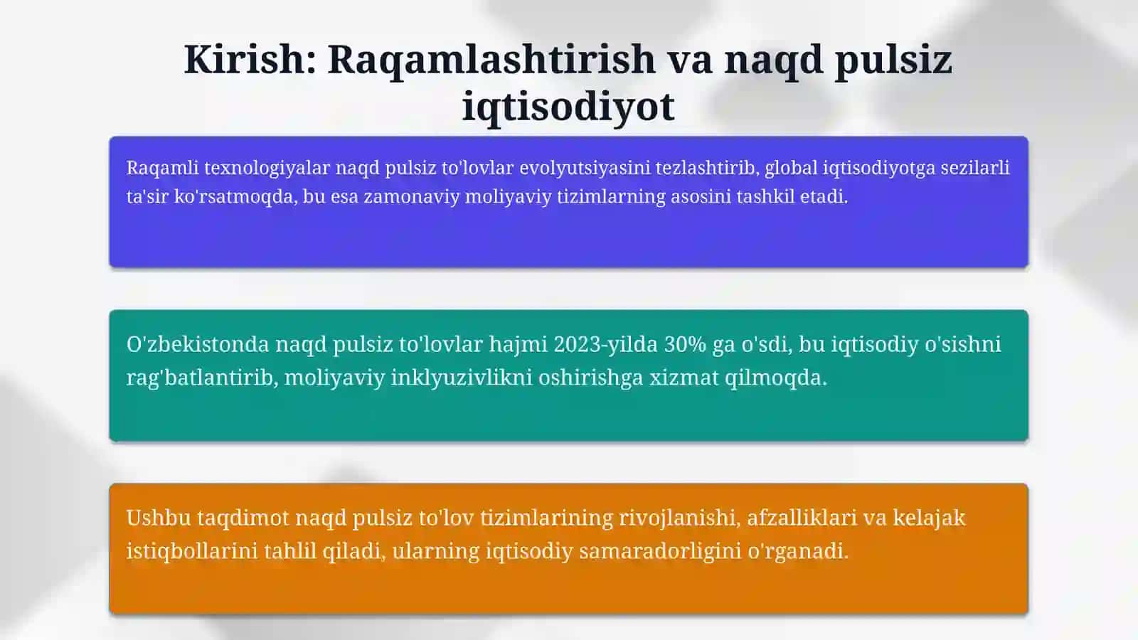 Raqamli texnologiyalar sharoitida naqd pulsiz to'lov tizimlarining rivojlanishi 3
