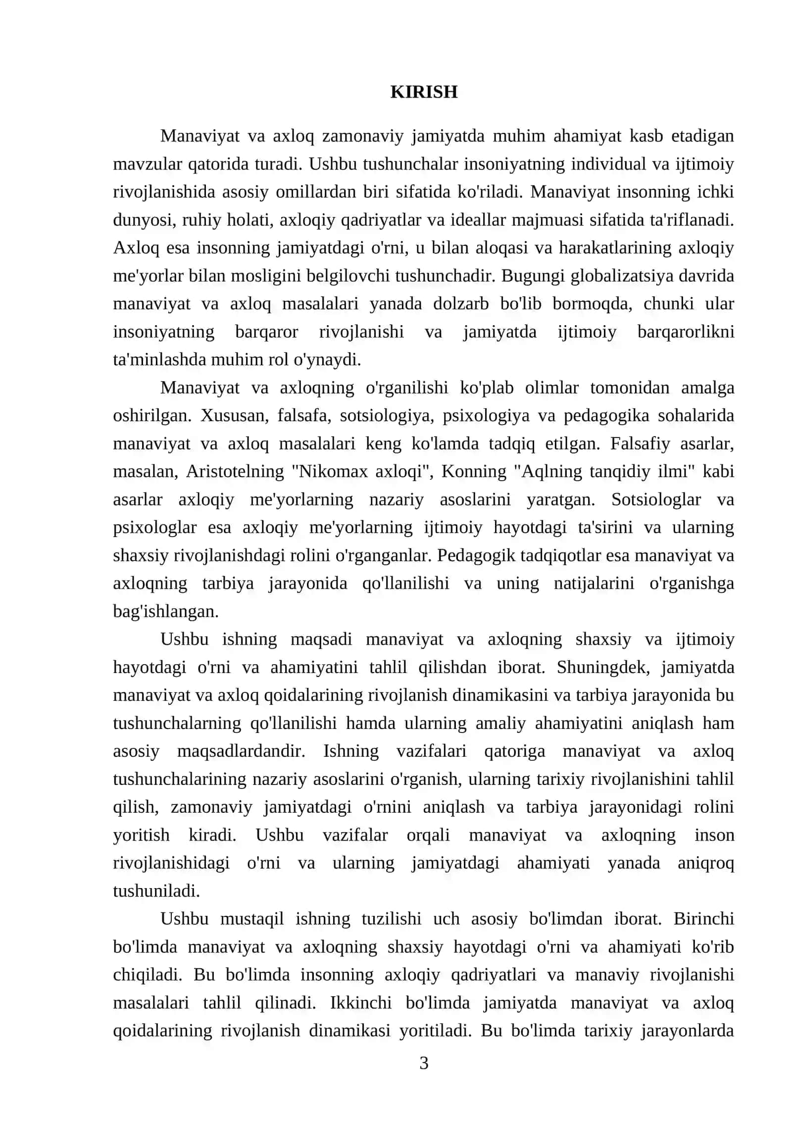 Manaviyat va axloq 3