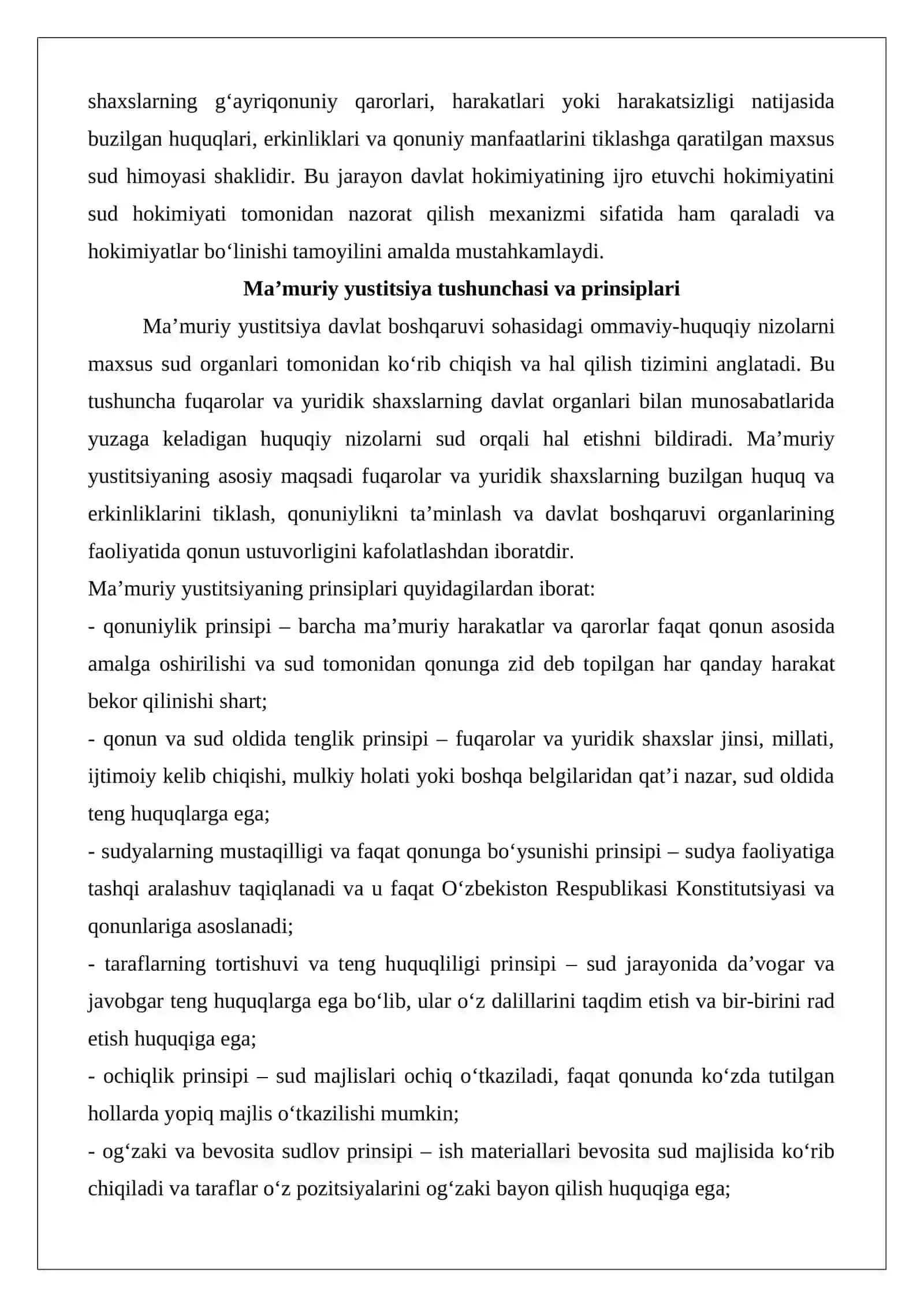 Ma’muriy yustitsiya 3