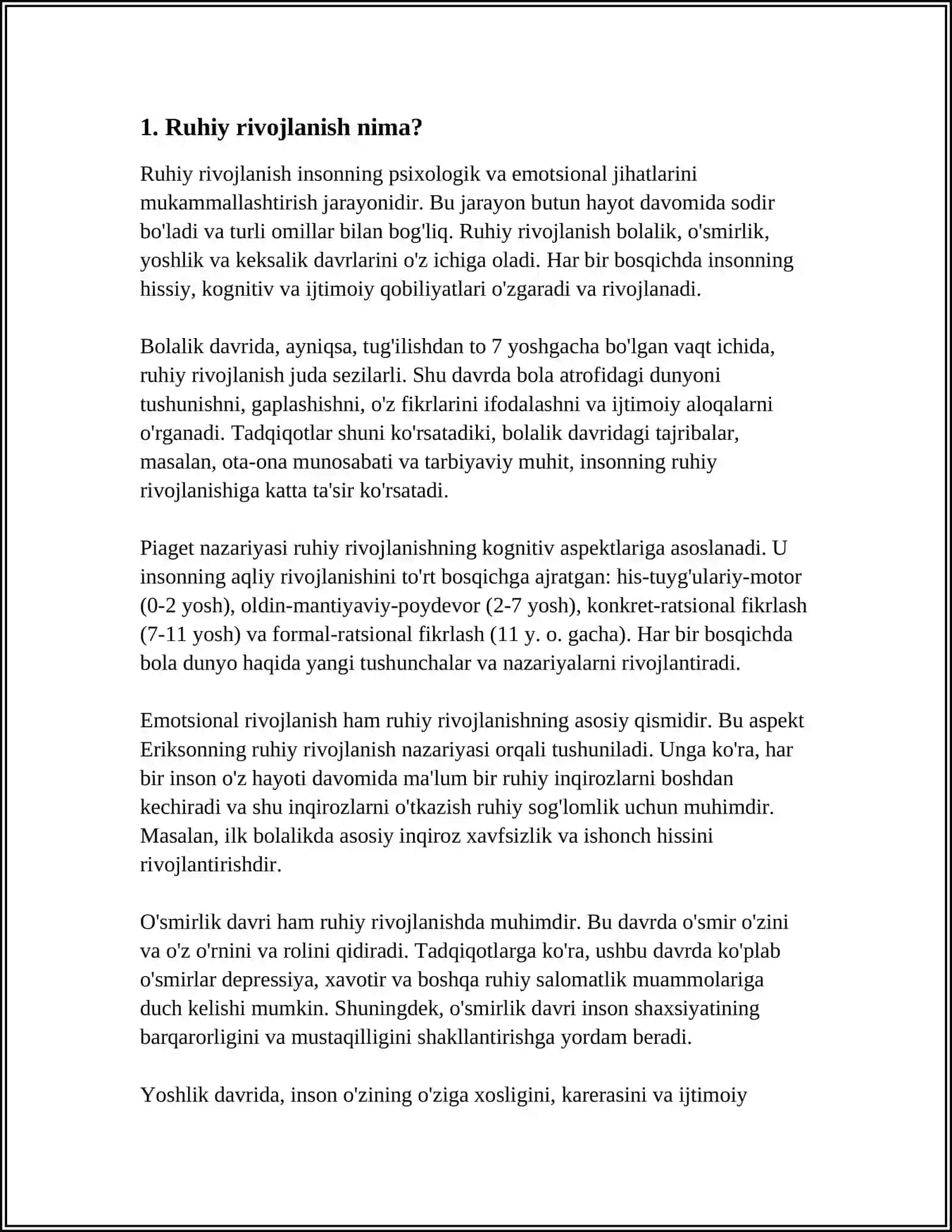 RUHIY RIVOJLANISHI SUSTLASHGN BOLALAR 3
