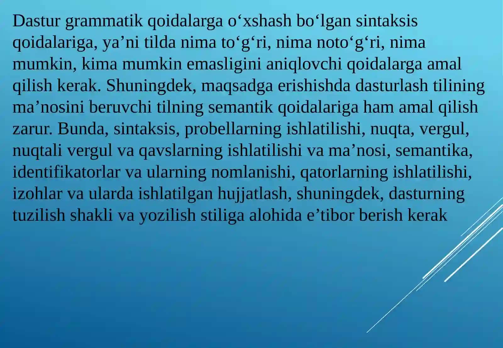 C++ tili dasturining tuzilishi va shakli 3