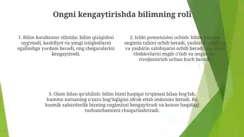 Bilim Inson Ma'Naviy Kamoloti Omili 3