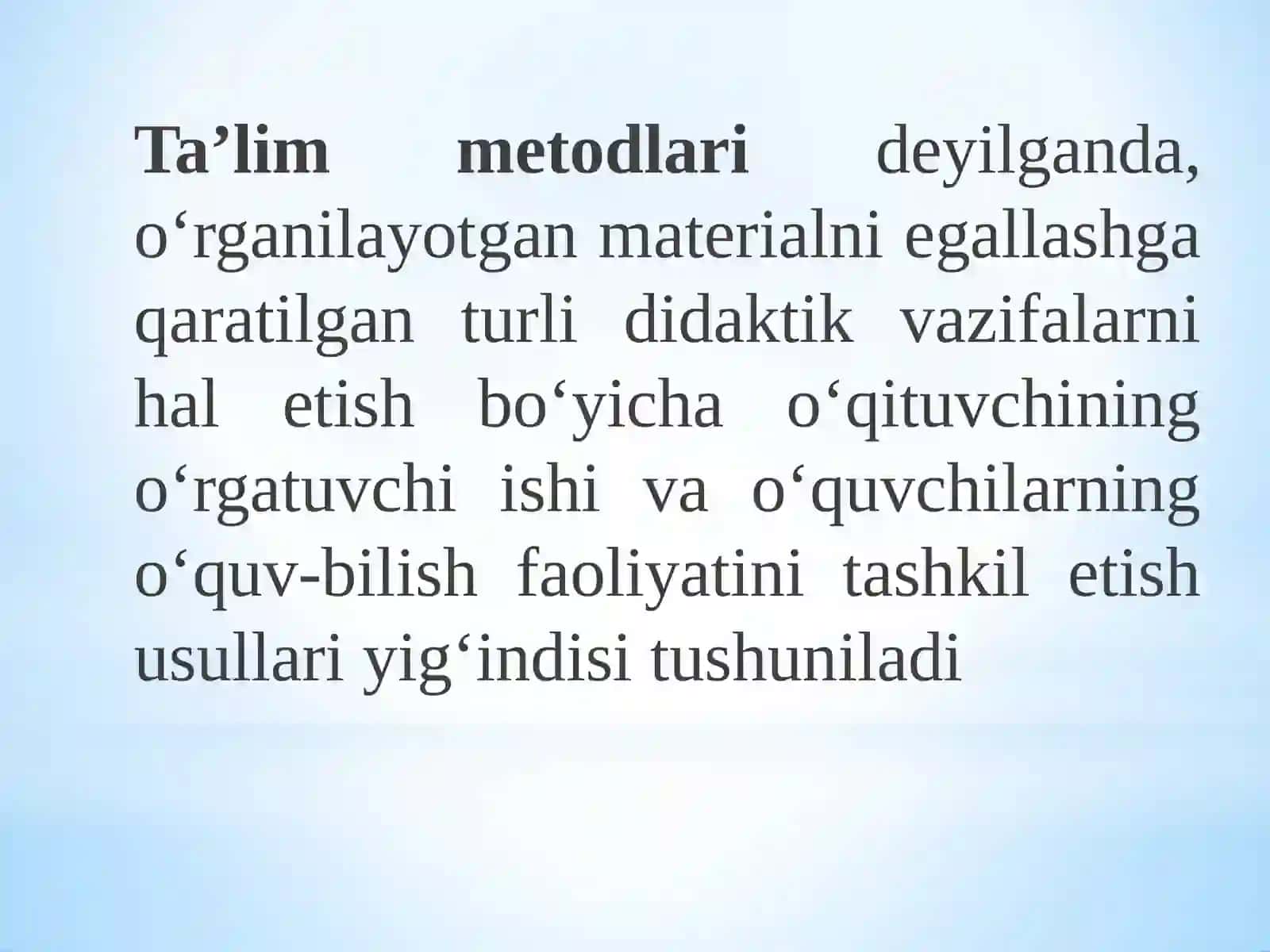 TA’LIM METODLARI VAVOSITALARI 3