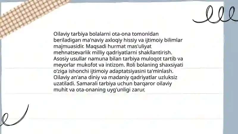 Oilaviy tarbiya 3