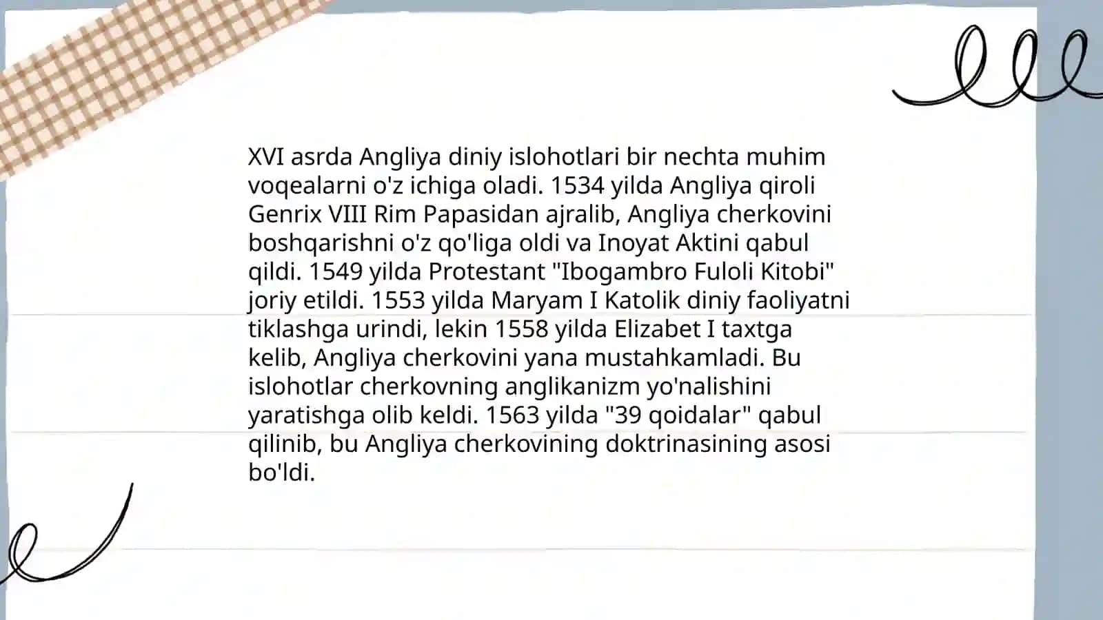 XVI asrda Angliya madaniyati 3