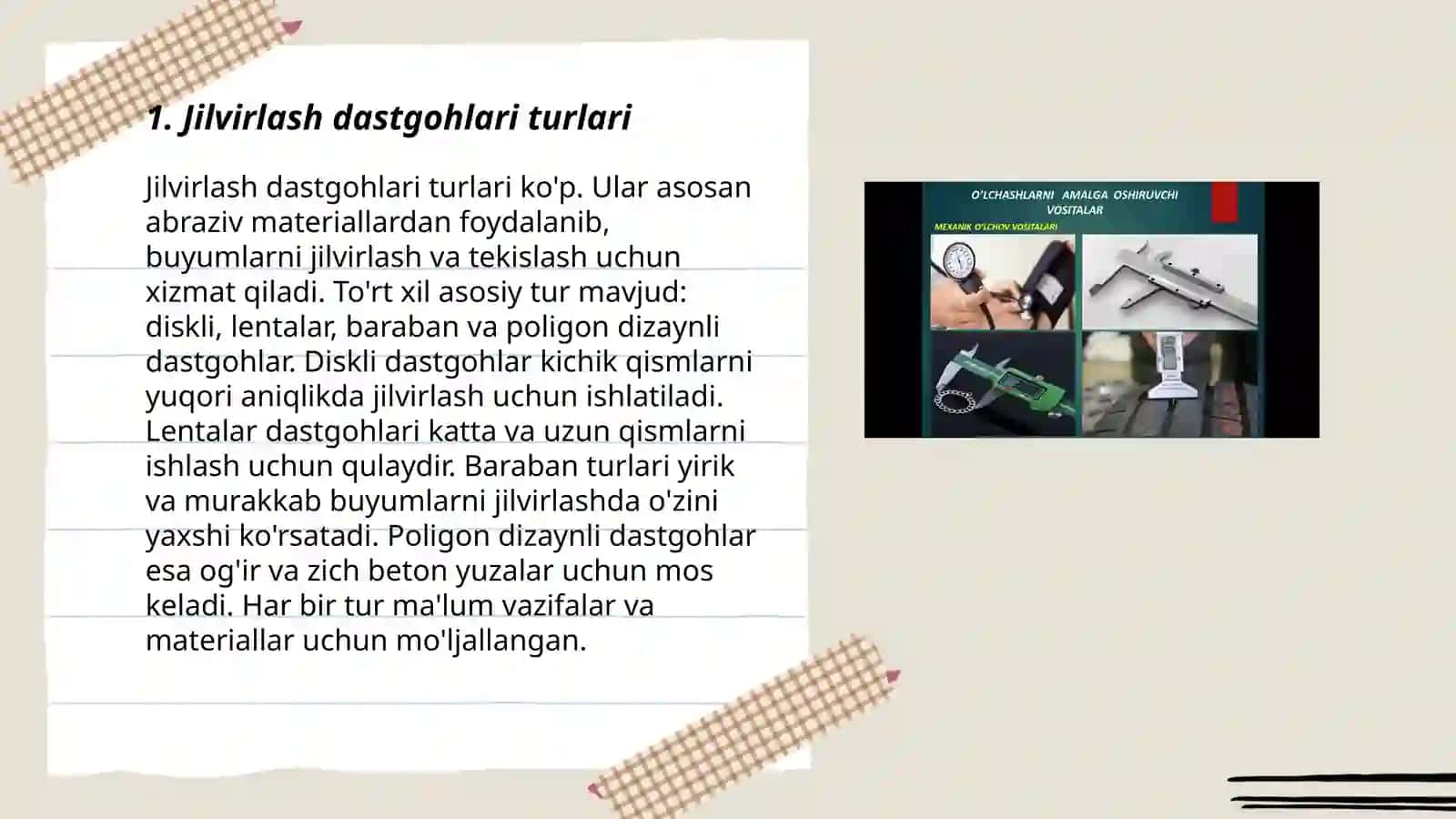 Jilvirlash dastgohlari turlari 3