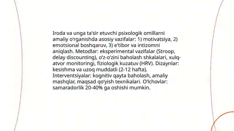 Irodaning amaliy oʻrganish imkoniyatlari 3