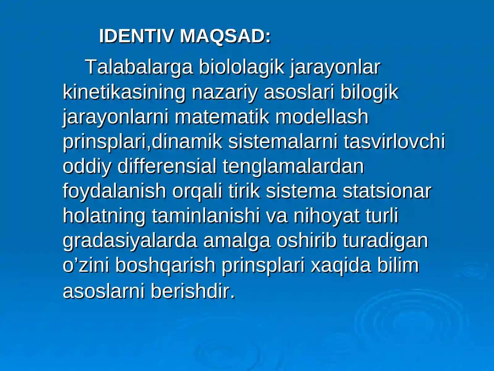 BIOLOGIK JARAYONLAR KINETIKASI 3