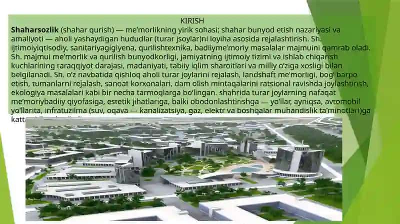 "DUNYO SHAHARSOZLIGI KADASTRI HAQIDA" 3