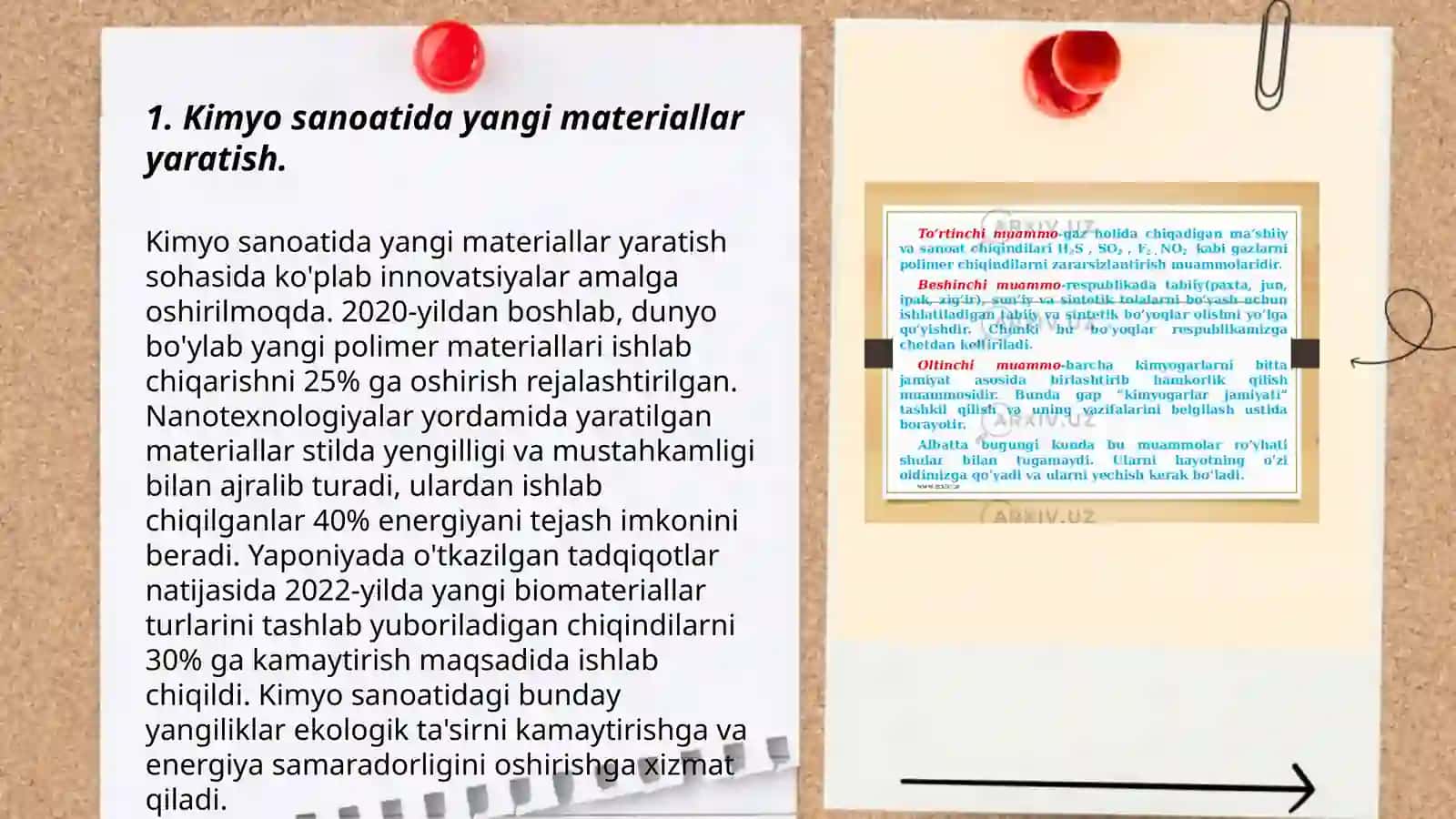 Kimyo Sanoati sohasidagi ozgarishlar 3