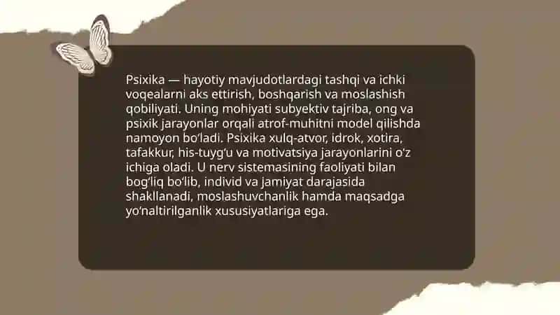 Psixika haqida umumiy tushuncha 3
