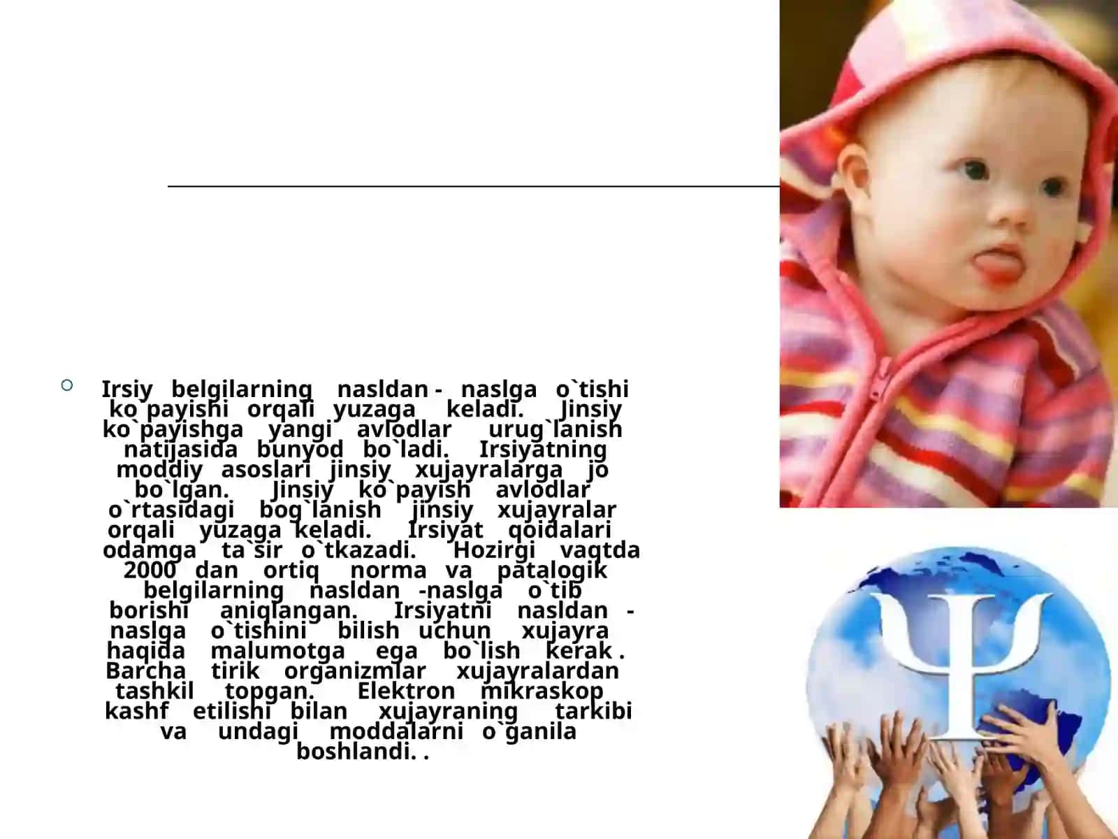 Irsiyat va irsiy kasalliklar 3