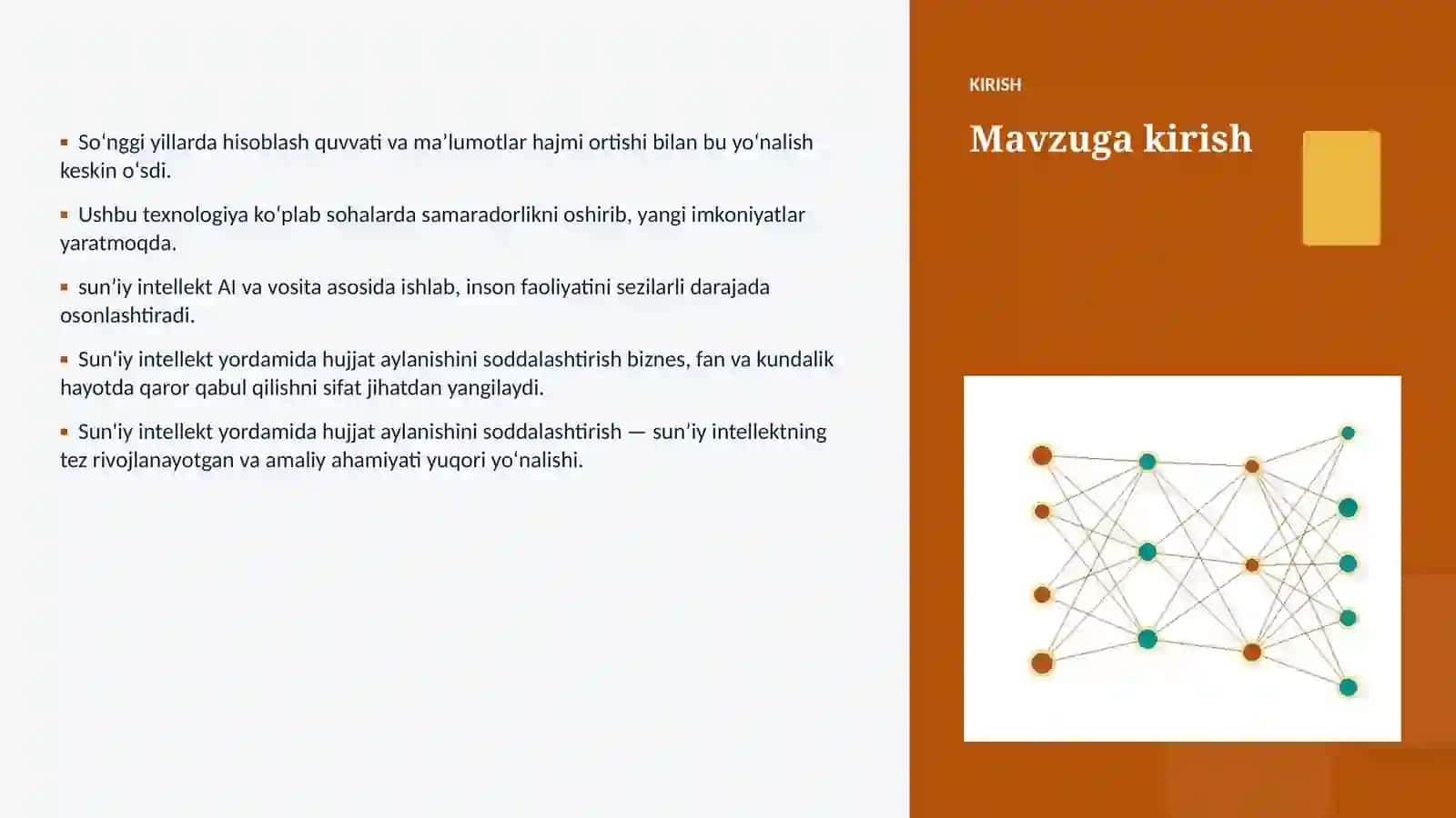 Sun'iy intellekt • Professional Taqdimot 3
