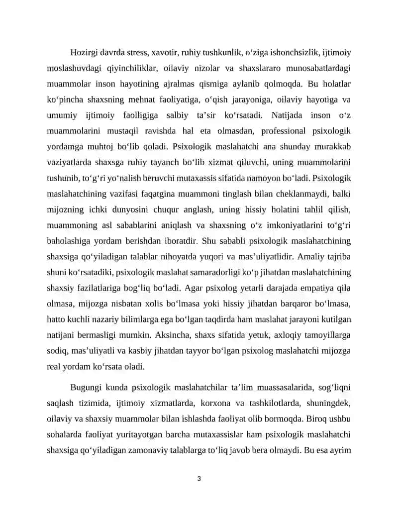 Psixologik maslahat 3