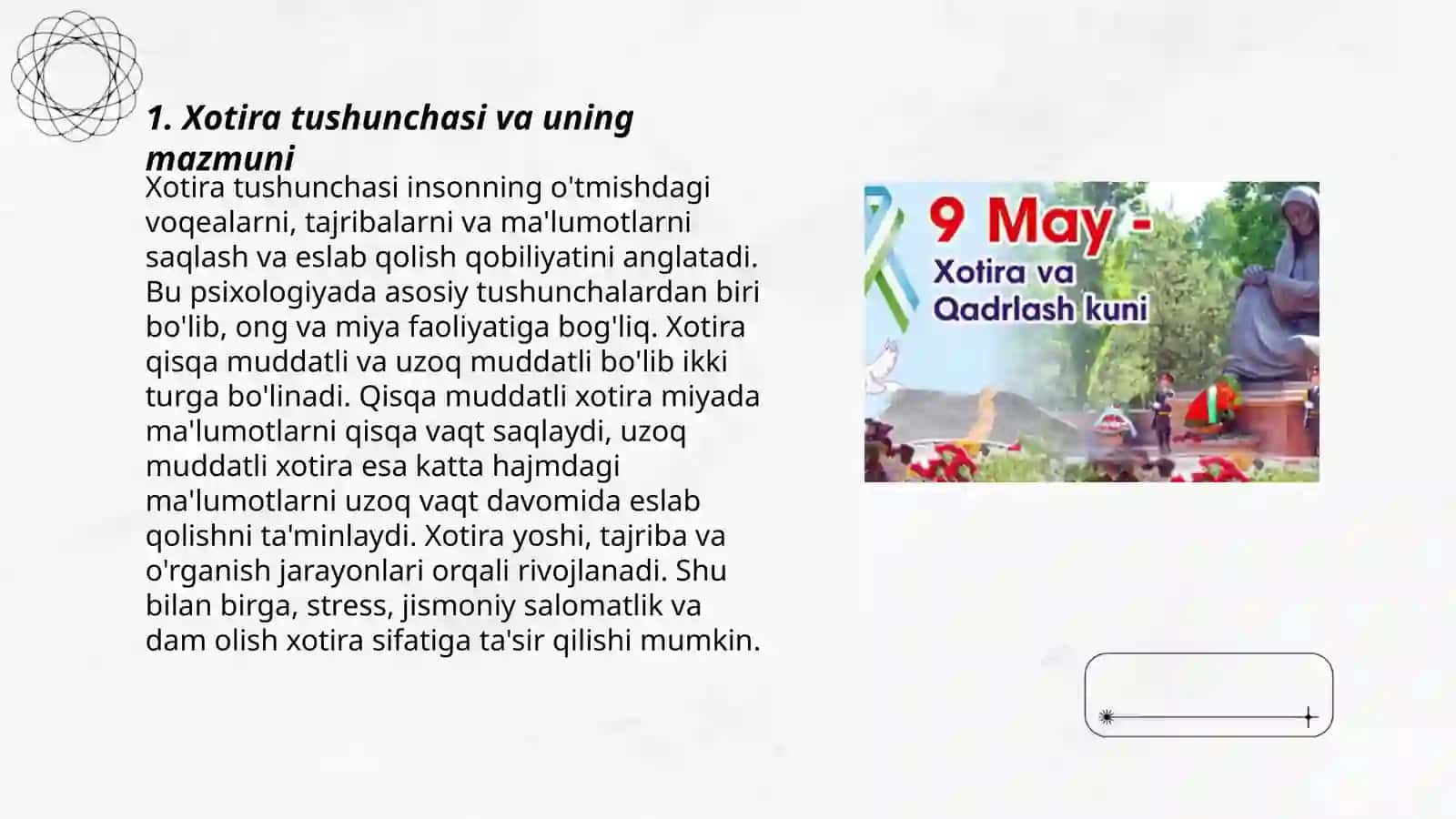 Xotira haqida tushuncha 3