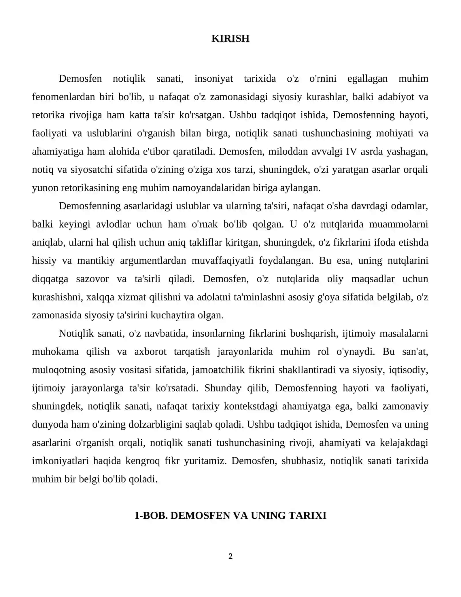 Demosfen notiqlik sanati haqida 3