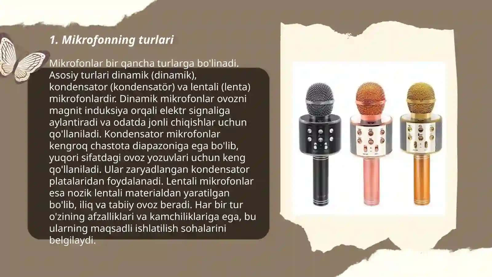 Mikrofon va Kalonka haqida ma'lumot 3